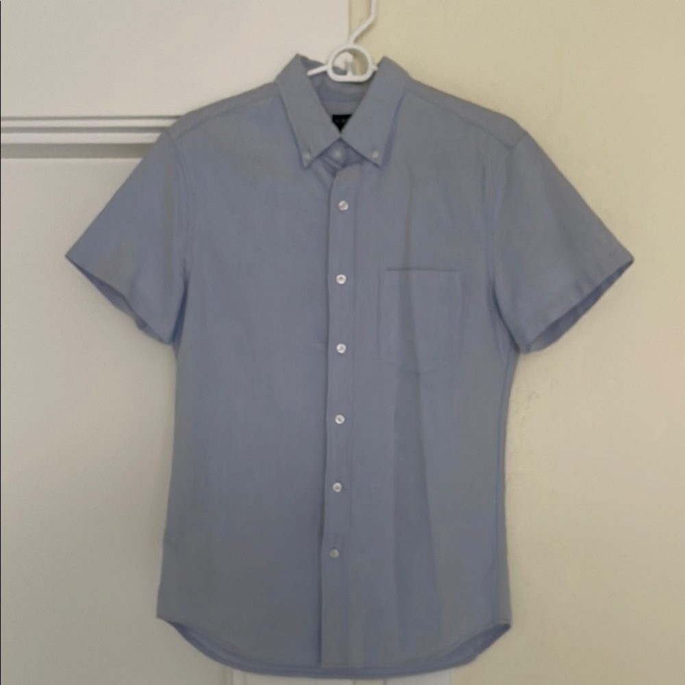 J Crew Men’s Blue Short Sleeve Shirt